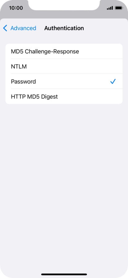 Press Password.