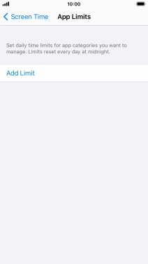 Press Add Limit. Press Add Limit.