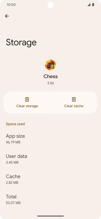 Press Clear cache.