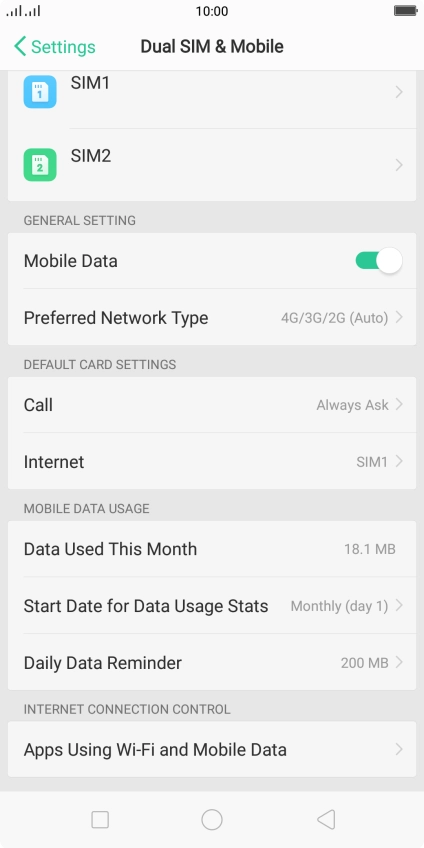Press Apps Using Wi-Fi and Mobile Data. Press Apps Using Wi-Fi and Mobile Data.