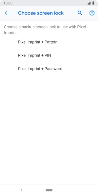 Press the required phone lock code and follow the instructions on the screen to create an additional phone lock code.