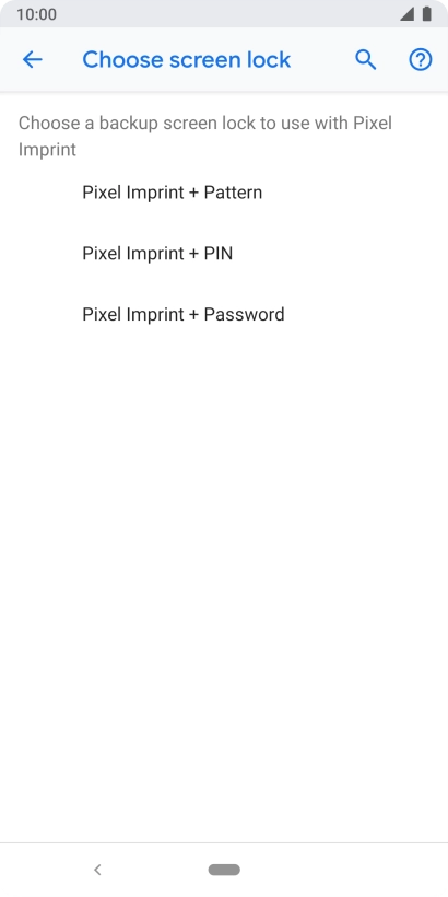 Press the required phone lock code and follow the instructions on the screen to create an additional phone lock code.