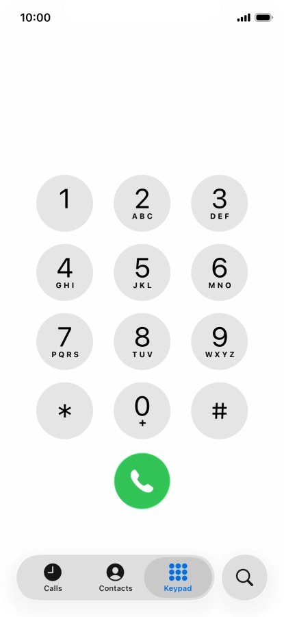 Key in **21*+61414121121# and press the call icon.