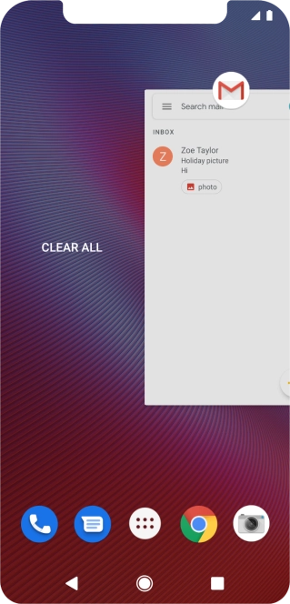 Press CLEAR ALL.