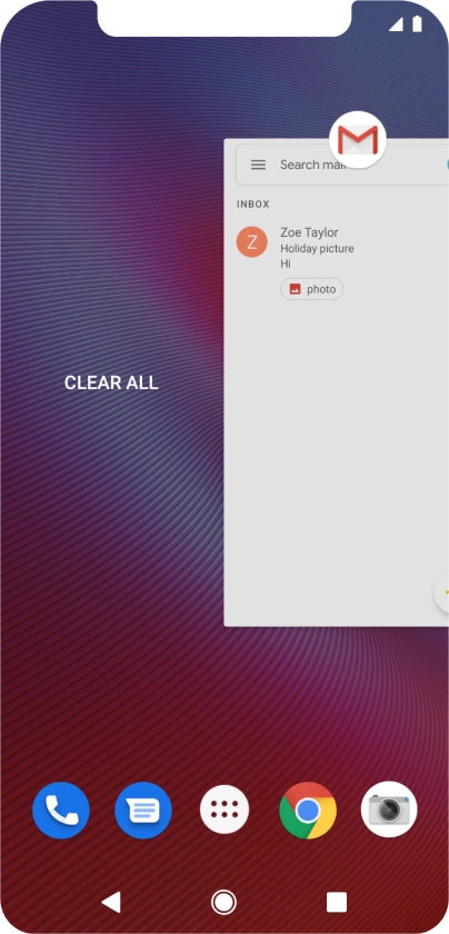 Press CLEAR ALL.