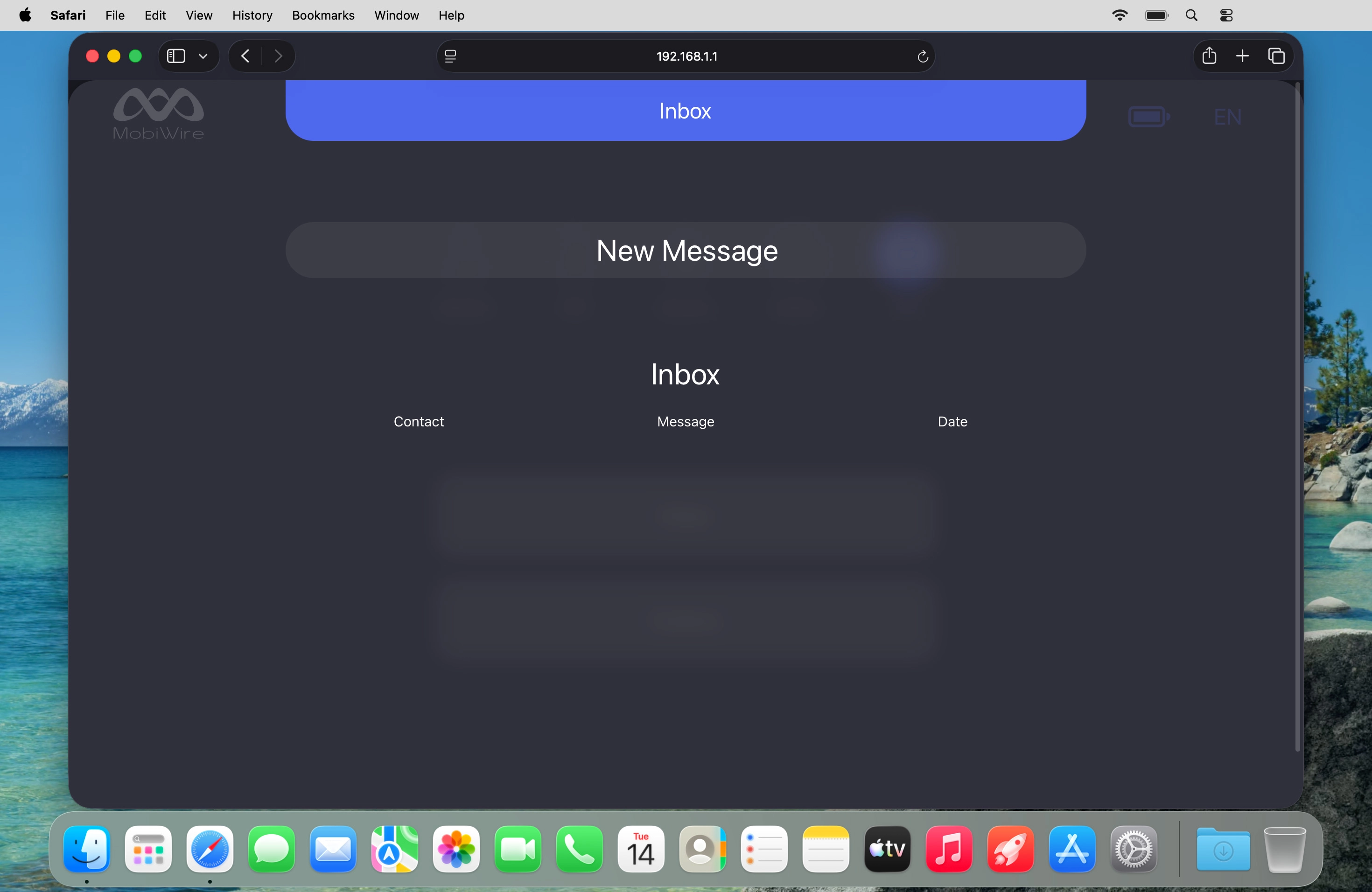 Click New Message.