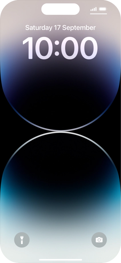 Press and hold anywhere on the lock screen. Press and hold anywhere on the lock screen.
