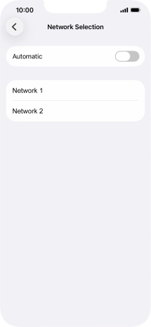 If you turn off the function, press the required network. If you turn off the function, press the required network.