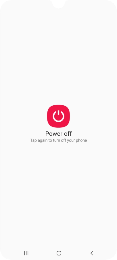 Press Power off.