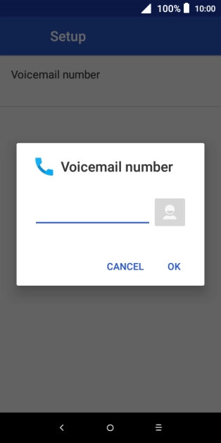 Key in +61414121121 and press OK.