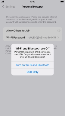 If Wi-Fi is turned off, press Turn on Wi-Fi and Bluetooth.