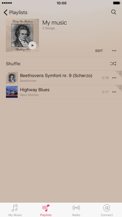 Go to the required category or playlist and press the required audio file. Go to the required category or playlist and press the required audio file.