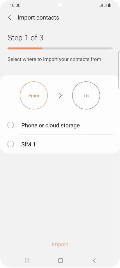 Press the name of the SIM. Press the name of the SIM.
