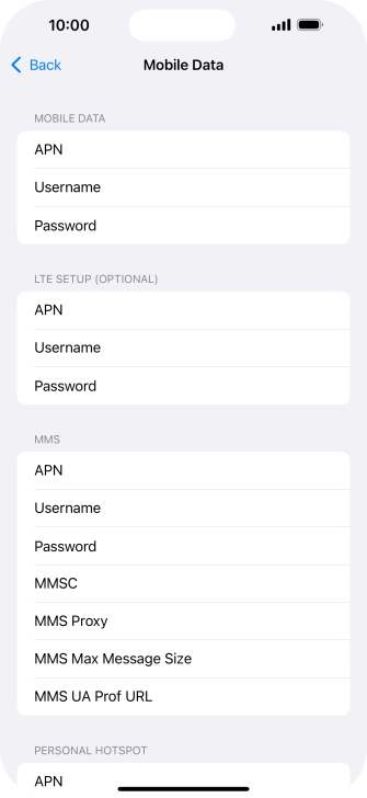 Press APN and key in mms.vodafone.net.