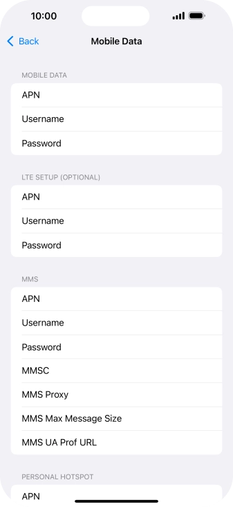 Press APN and key in mms.vodafone.net. Press APN and key in mms.vodafone.net.