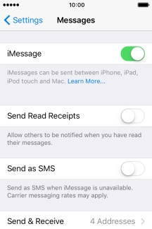 Press the indicator next to Press the indicator next to