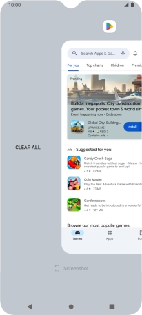 Press CLEAR ALL.