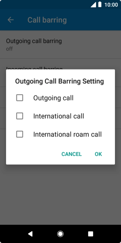 Press the required settings. Press the required settings.