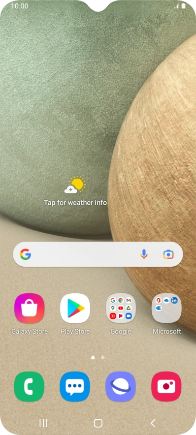 Slide two fingers downwards starting from the top of the screen.