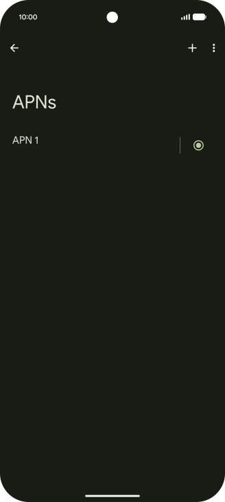Press the add icon.