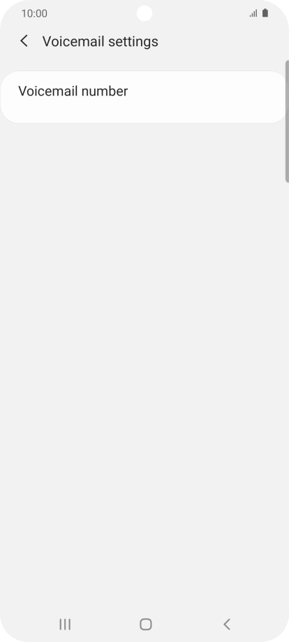 Press Voicemail number.