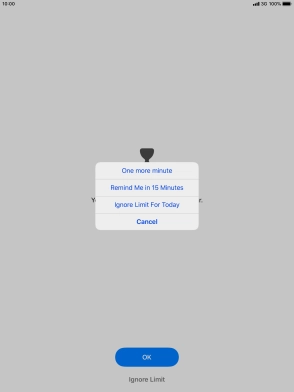 Press the required setting. Press the required setting.