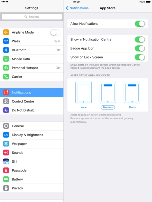 Press the indicator next to Press the indicator next to