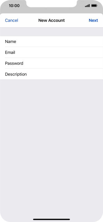 Press Description and key in the required name.