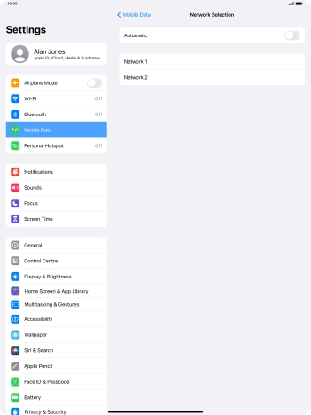 If you turn off the function, press the required network. If you turn off the function, press the required network.