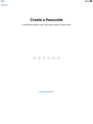 Press Passcode Options. Press Passcode Options.