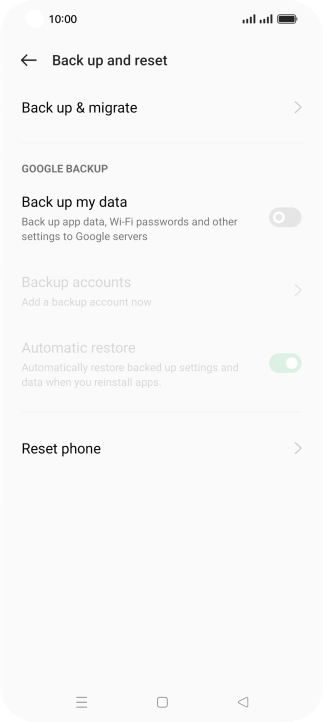 Press Reset phone.