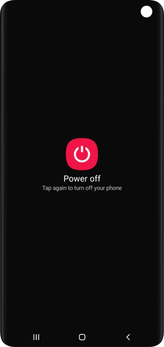 Press Power off.