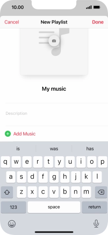 Press Add Music.