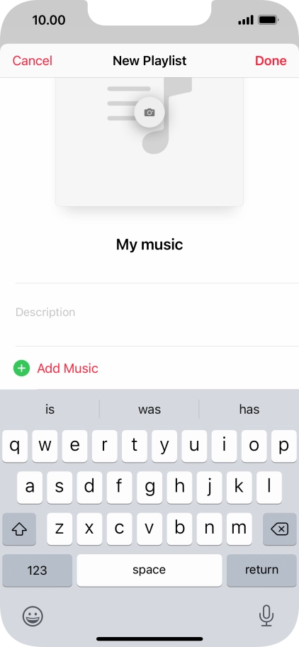 Press Add Music.