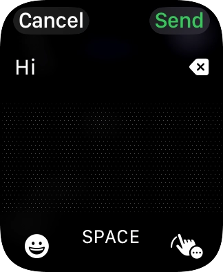 Press the input icon.
