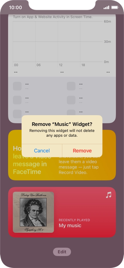 Press Remove.