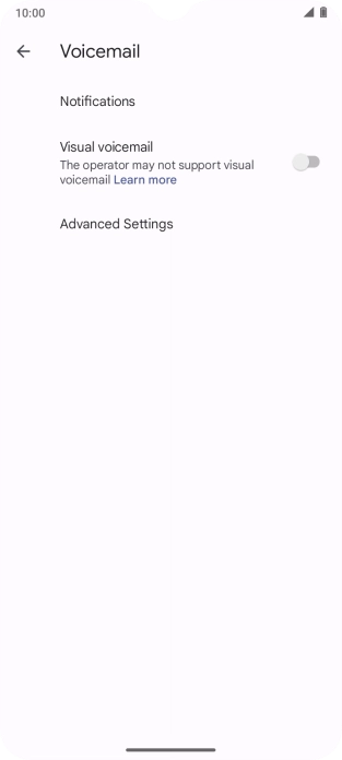 Press Advanced Settings.