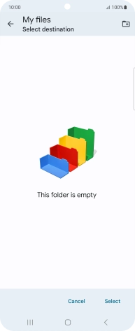 To create a new folder, press the new folder icon and follow the instructions on the screen to create a new folder. To create a new folder, press the new folder icon and follow the instructions on the screen to create a new folder.