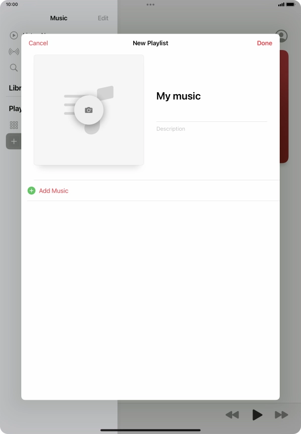 Press Add Music.