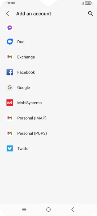 Press Google.