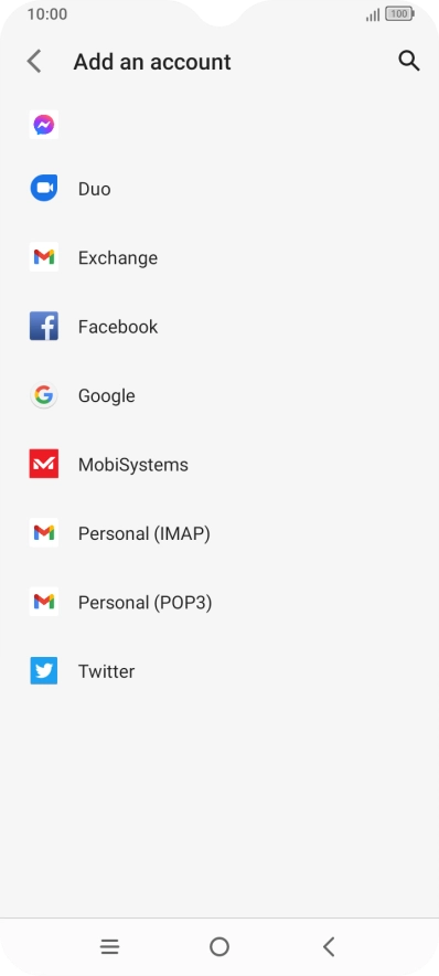 Press Google.