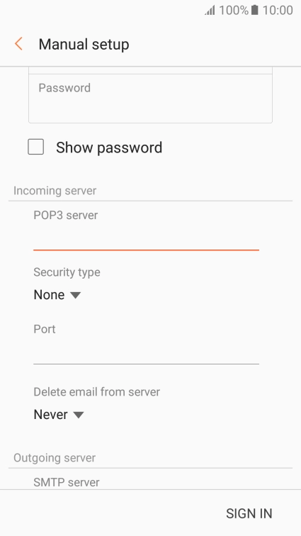 Press the drop down list below 