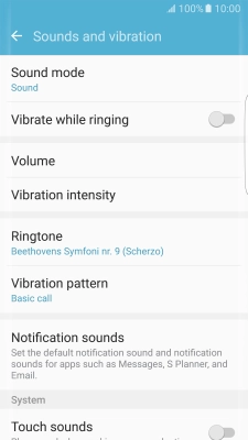 Press the Home key to return to the home screen.