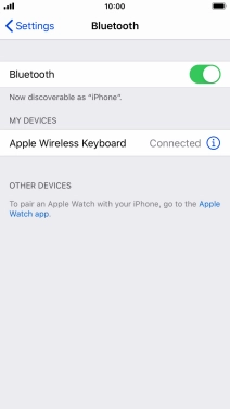 Press the Home key to return to the home screen.