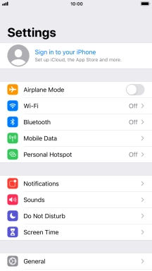 Press Sign in to your iPhone. Press Sign in to your iPhone.
