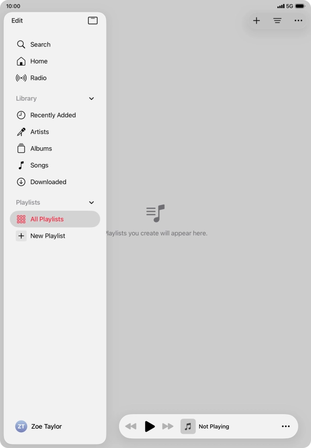Press New Playlist. Press New Playlist.