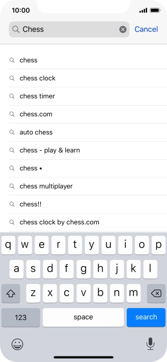 Press search.