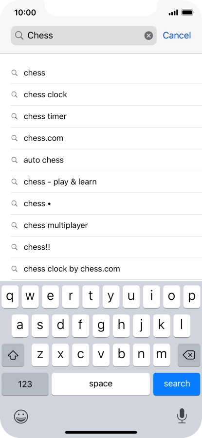Press search.