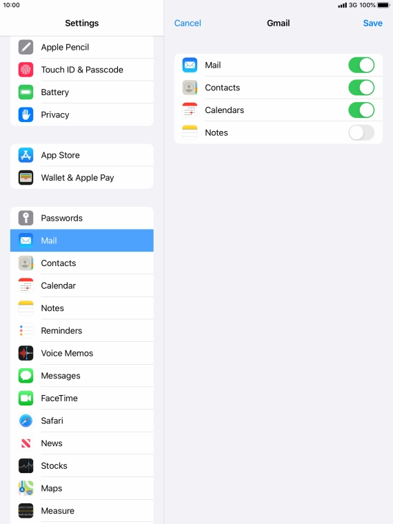 If this screen is displayed, you email account has been recognised and set up automatically. Follow the instructions on the screen to key in more information and finish setting up your tablet.