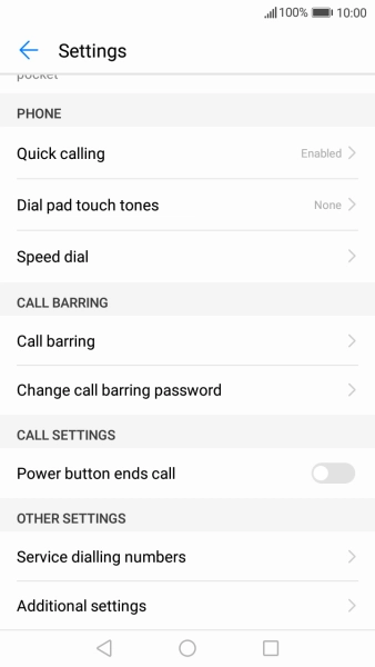 Press Additional settings. Press Additional settings.